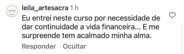 depoimento de aluna