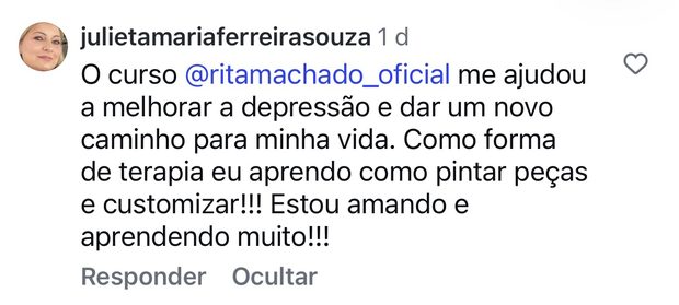 depoimento de aluna