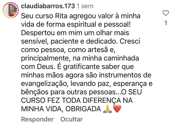 depoimento de aluna
