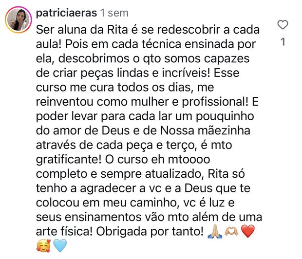 depoimento de aluna