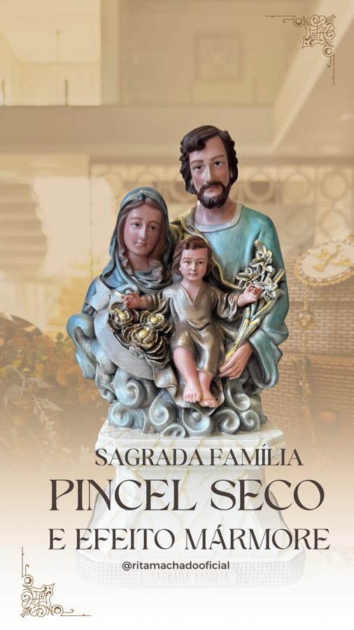 peça de arte sacra pintada à mão